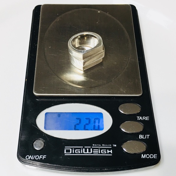 XL Sterling Silver Gucci Ring - Picture 5 of 7